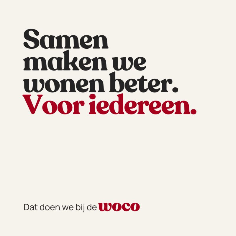 Werken bij de WOCO - Samen maken we wonen beter. Voor iedereen